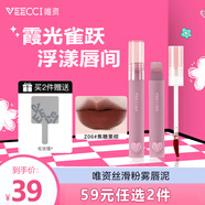 唯資（VEECCI）唇泥輕柔絲絨霧面感啞光唇釉唇霧口紅持久顯白Z06焦糖栗棕