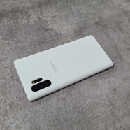 迪瀟適用三星Galaxy Note10+ 5g手機殼原材質(zhì)液態(tài)硅膠膚感殼全包防摔note10保護套同款軟殼限量版感 同款材質(zhì)硅膠殼-白色 三星GalaxyNote10+