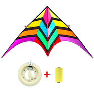 可愛布?。↘eaibuding）風(fēng)箏線輪 2米兒童卡通8-10歲戶外14親子大型成人男女孩健身紙鳶 2.5米凌云30米尾票+500米線輪