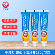 艾禾美（ARM&HAMMER） 美國進(jìn)口艾禾美小蘇打牙膏健齒倍潔溫柔清潔新包裝 健齒倍潔170g*3支