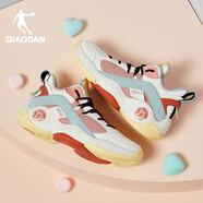 喬丹女鞋籃球鞋耐磨減震實(shí)戰高幫運動(dòng)休閑鞋 象牙色/花絮粉 35.5