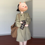 DXOT初秋風(fēng)衣外套女2025早秋新款小個(gè)子春秋季今年流行休閑獨(dú)特超好看 【卡其】 M 45-55kg