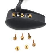 鉑蝶九號小牛電動(dòng)車(chē)改裝4后視鏡反光鏡加裝手機支架加長(cháng)正反牙螺絲 鏡殼六角螺絲（金色6個(gè)）