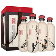 五糧液股份出品  迎賓送禮酒水 高度白酒 禮盒裝 50度 500mL 4瓶 2022年產(chǎn) 梅蘭竹菊整箱 濃香型白酒