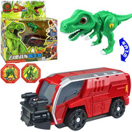 買奇酷盟卡車神新品變形玩具召喚卡片爆龍戰(zhàn)車機甲魔幻對決魔幻元珠套裝 白堊戰(zhàn)車-霸王龍?zhí)籽bDM1003