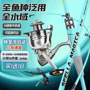 太宇M調(diào)1.8米直柄紡車(chē)輪路亞竿套裝打黑翹嘴拋竿海釣海竿路滑竿釣魚(yú)竿