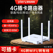 PLERY普銳R601 可插SIM卡4G移動(dòng)路由器雙LTE天線(xiàn)4g轉WiFi熱點(diǎn) 轉有線(xiàn) 電信聯(lián)通移動(dòng)廣電全網(wǎng)通無(wú)線(xiàn)上網(wǎng) 升級4天線(xiàn)插卡版【全網(wǎng)通】