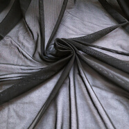 蕾絲布料服裝面料黑色蕾絲花邊服裝輔料連衣裙手工diy衣服裙子練 黑色氨綸網(wǎng)紗彈力1米價(jià)