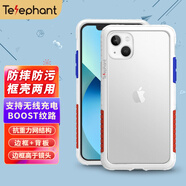 太樂芬 蘋果iPhone13ProMax/13Pro/13手機殼邊框防污防摔超薄散熱硅膠全包保護套 白OG【13】