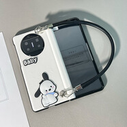 適用于新款華為matex3手機殼全包皮質(zhì)折疊屏x3保護套殼膜一體x5典藏版卡通手提防摔潮男女外殼斜跨 鉸鏈全包【殼膜一體丨白色】快樂(lè )帕爾狗+手提繩 華為Mate X3