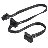 塵土 適用于dell Vostro成就3070 3670主板小6P轉硬盤(pán)SSD電源線(xiàn) SATA線(xiàn)顯卡機箱機箱硬盤(pán)電腦cpu風(fēng)扇 大4針轉出雙頭SATA 0.45米