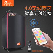 丹嘜仕 H-6512/6515廣場(chǎng)舞音響三分頻戶(hù)外K歌音響重低音大功率便攜式拉桿音箱  18寸高檔拉桿音箱+2個(gè)專(zhuān)業(yè)話(huà)筒 音效震撼版