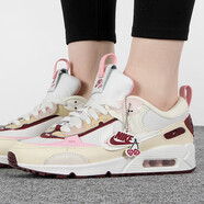 耐克（NIKE） 【極速發(fā)貨】耐克 AIR MAX 90 女子氣墊跑步鞋 FD4615-111 白紅 37.5