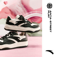 安踏（ANTA）街頑2丨女鞋時(shí)尚撞色板鞋2024經(jīng)典潮流休閑鞋運(yùn)動(dòng)鞋子女 象牙白/基礎(chǔ)黑-13 36