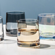 川島屋玻璃杯高級感威士忌酒杯家用客廳高顏值ins水杯子家庭套裝 煙灰威士忌酒杯(6只裝)+杯架