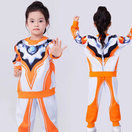 ULTRAMAN奧特曼衣服正版男童賽羅衛衣套裝新款女孩蜘蛛俠春秋長(cháng)袖兩件套裝 【格麗喬】春秋衛衣套裝 110 cm