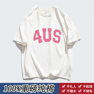 蘇愚2024夏季200G重磅純棉短袖t復(fù)古打底寬松ins港風(fēng)炸街體恤上衣潮男 B1-22-4US短袖-白 S
