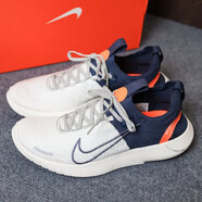 耐克（NIKE）男鞋 秋季新款赤足FREE 4.0 FLYKNIT運(yùn)動(dòng)鞋網(wǎng)面飛線透氣跑步鞋 灰白藏青/FREE RN FK 42