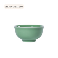 龍泉青瓷米飯碗陶瓷新款創(chuàng)意中式餐具家用加厚吃飯碗大號面湯碗喝粥碗小碗 4.5英寸梅子青碗