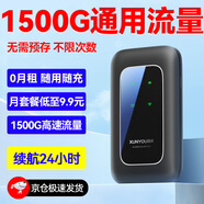迅優(yōu)隨身wifi免插卡上網(wǎng)寶可移動wifi6隨行無線網(wǎng)卡便攜式4g路由器無線wifi無限制通用流量2025款5GXY 升級版*提速300%【智享版】紳士黑
