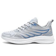 雙星八特跑步鞋春秋季透氣鞋子男輕便運動(dòng)鞋飛織休閑鞋男上班百搭男鞋