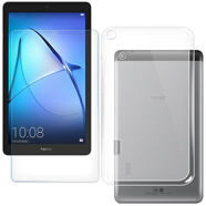 拓蒙 華為榮耀保護殼平板半透明磨砂防摔防滑防指紋手機保護套軟殼 榮耀暢玩平板2/T3-7/7英寸/wifi版 全包防摔布丁殼*單殼