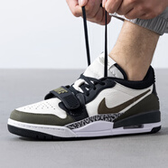 耐克（NIKE）夏男款籃球鞋AIR JORDAN LEGACY 312 LOW時(shí)尚潮流舒適運動(dòng)鞋 CD7069-120/狼灰/中橄欖綠 44.5