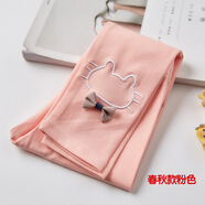 楚歌質(zhì)優(yōu)品 女童打底褲潮兒童春秋裝褲子薄款卡通九分褲寶寶外穿洋氣 粉色 90cm