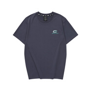 斯凱奇（Skechers）短袖簡(jiǎn)約輕便黑色百搭情侶運動(dòng)短袖T恤 碳黑色 L