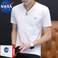 NASA RHUDE 短袖T恤男夏季新品男士短袖潮流寬松半袖韓版夏天男生短袖潮牌白 白色 XL