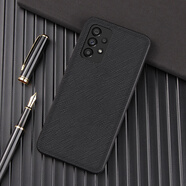 綺愛 三星Galaxy a53手機(jī)殼防摔真皮sm-a5360素皮全包5g保護(hù)套a53個(gè)性創(chuàng)意女款簡(jiǎn)約 三星A53 5G版/A5360-黑色-素皮十字紋