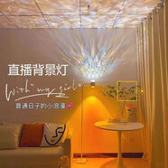 藍廷博思雙頭夕陽(yáng)水波紋氛圍燈客廳臥室直播日落水紋落地情調燈 水波紋+夕陽(yáng)紅落地款雙控+15色 白色桿