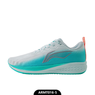 李寧（LI-NING）跑步鞋女赤兔6女子運動網(wǎng)面減震跑步鞋 薄碗藍/熒光玉綠-5 35.5