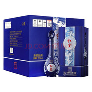 紅星二鍋頭白酒 （新版）藍(lán)花瓷瓶清香型 52度藍(lán)花二十 500ML*6瓶