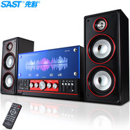 先科（SAST）SM-1106家庭ktv音響組合客廳民謠彈唱樂器音箱2.1聲道低音炮有源木質(zhì)多媒體藍(lán)牙音箱