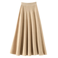 璇醇女士加厚羊絨半身裙羊l毛半截裙女式秋冬季穿的中長(cháng)款魚(yú)尾高腰裙 青絨色 均碼 【收藏加購有禮】