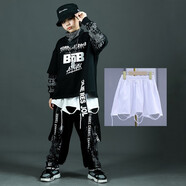 NUBEXI男童嘻哈街舞潮服套裝兒童hiphop跳舞帥氣兩件套春秋長(zhǎng)袖中大童裝