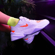 耐克（NIKE）新款女鞋  M2K 復(fù)古運動休閑時尚舒適跑步鞋老爹鞋 AO3108-402 BV0970-100 牛仔 白 35.5