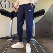 耐克NIKE男女薄款純棉針織長褲2024新款運動跑步健身透氣百搭休閑衛(wèi)褲 BV2763-410 L