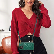 領(lǐng)悍 日韓小香風(fēng)零錢(qián)包蘋(píng)果手機殼斜挎拉鏈多層卡包口紅包簡(jiǎn)約商務(wù)格子皮質(zhì)全包防摔軟殼iphone16pro 墨綠拉鏈菱格卡包+斜挎掛繩 蘋(píng)果iphone13專(zhuān)屬