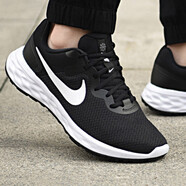 耐克（NIKE）男鞋夏季新款運(yùn)動(dòng)鞋F(xiàn)LEX赤足網(wǎng)面透氣輕便緩震跑步鞋DV0740-004 DC3728-003/REVOLUTION 6黑白 42