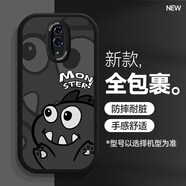 漫小宅 reno手機(jī)殼oppo卡通10十倍變焦版黑硅膠軟殼ACE男防摔新款保護(hù)套 Reno 黑系小怪