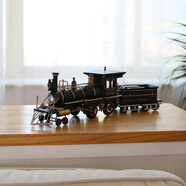 Snnei復古懷舊車(chē)模型創(chuàng  )意飾擺件仿真汽車(chē)模型玄關(guān)鐵藝收藏工藝品 《美國1875年復古蒸汽火車(chē)》