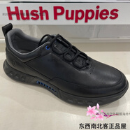 暇步士（Hush Puppies）新款輕便舒適男士休閑鞋CEFA2X01 A2X01官方旗艦 黑色 41