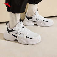 安踏男鞋冬季新款網(wǎng)面透氣運動(dòng)鞋白色輕便軟底跑步鞋減震舒適休閑鞋 【網(wǎng)面】安踏白 43