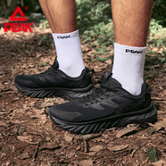 匹克趣野態(tài)極科技戶(hù)外越野跑鞋男女大底耐磨徒步登山鞋緩震運動(dòng)鞋 全黑【男款】 40