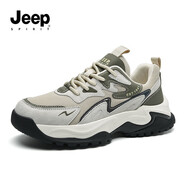 JEEP SPIRIT吉普鞋老閑老男戶外運動鞋男爹鞋鞋子男 0234 星耀沙 44