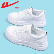 回力女鞋小白鞋女夏季新品女鞋網(wǎng)面運(yùn)動(dòng)板鞋女時(shí)尚百搭透氣休閑鞋子女 皮面-628Z白色 39