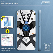 留春 華為mate20X手機殼保護套mate20 X防摔全包軟超薄情侶外殼潮網(wǎng)紅男液態(tài)硅膠女機械 mate20X【熏衣灰-黑白鎧甲】全包鏡頭