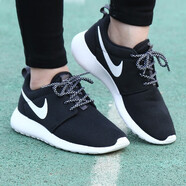 耐克（NIKE）女鞋秋季新款運動鞋TANJUN經典網面透氣跑步鞋輕便舒適休閑鞋 ROSHE ONE/黑白透氣 35.5